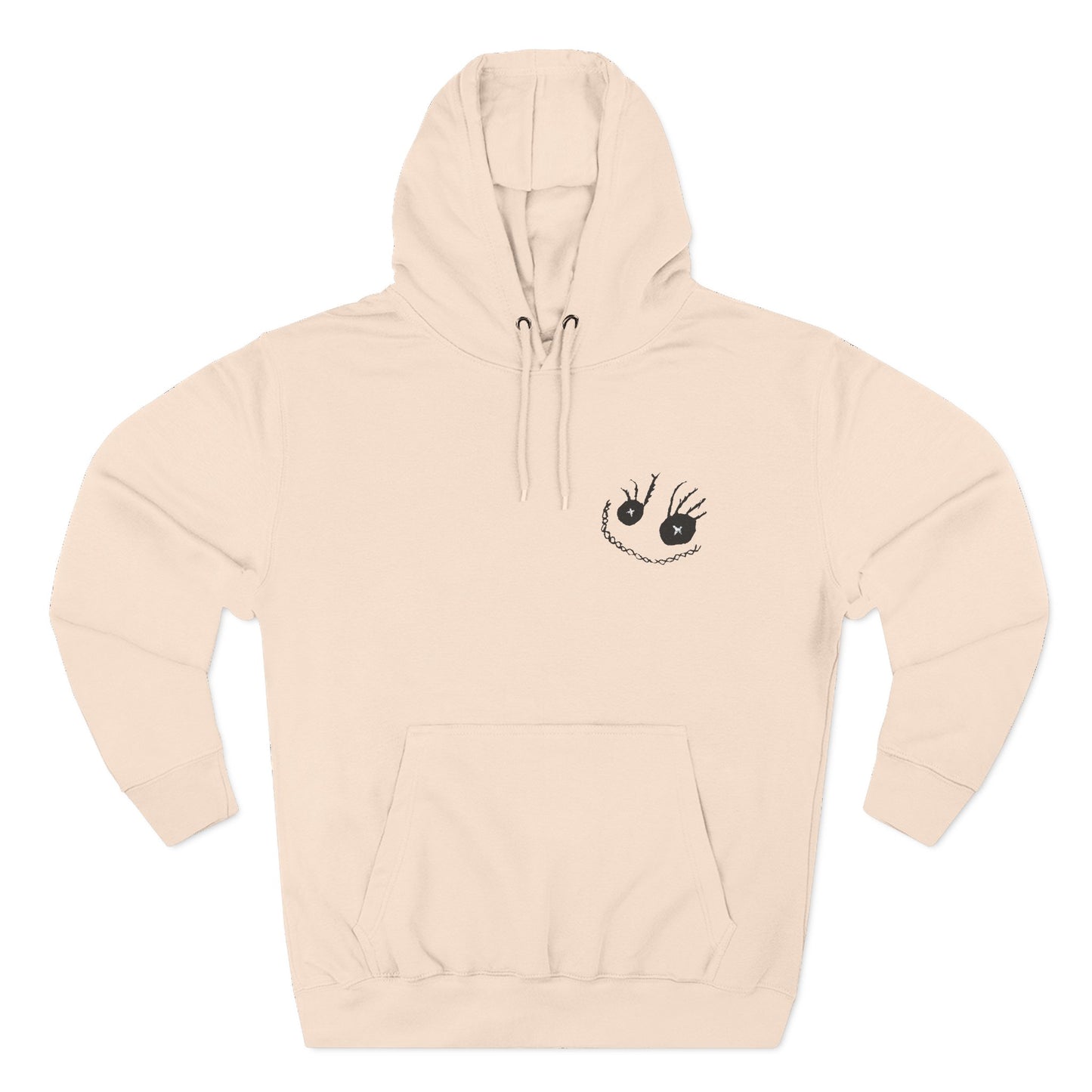 Sally Smiley Face Embroidered Fleece Hoodie