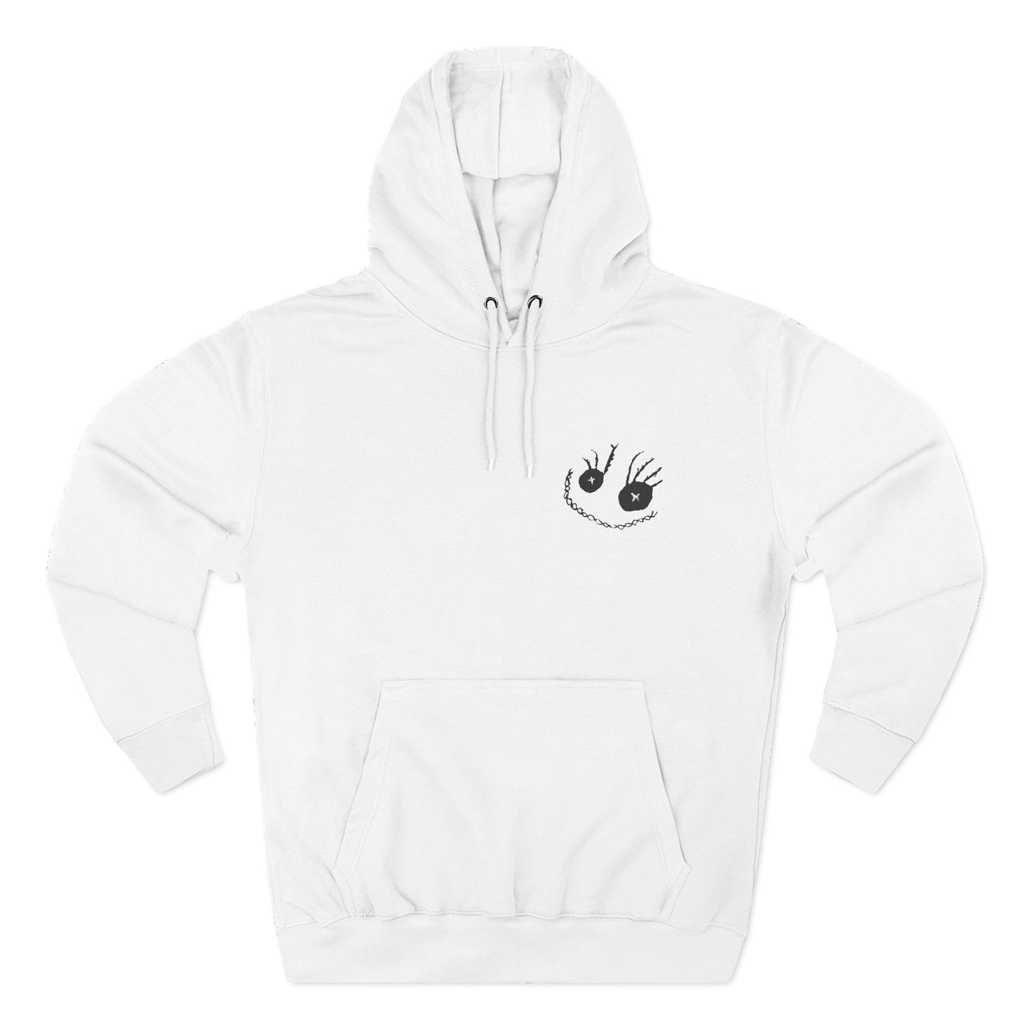 Sally Smiley Face Embroidered Fleece Hoodie