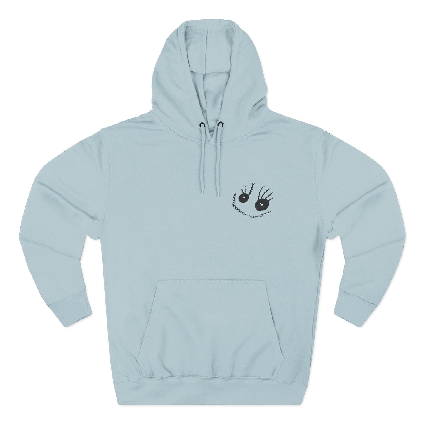 Sally Smiley Face Embroidered Fleece Hoodie