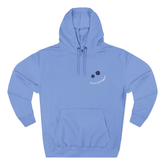 Wally Smiley Face Embroidered Fleece Hoodie