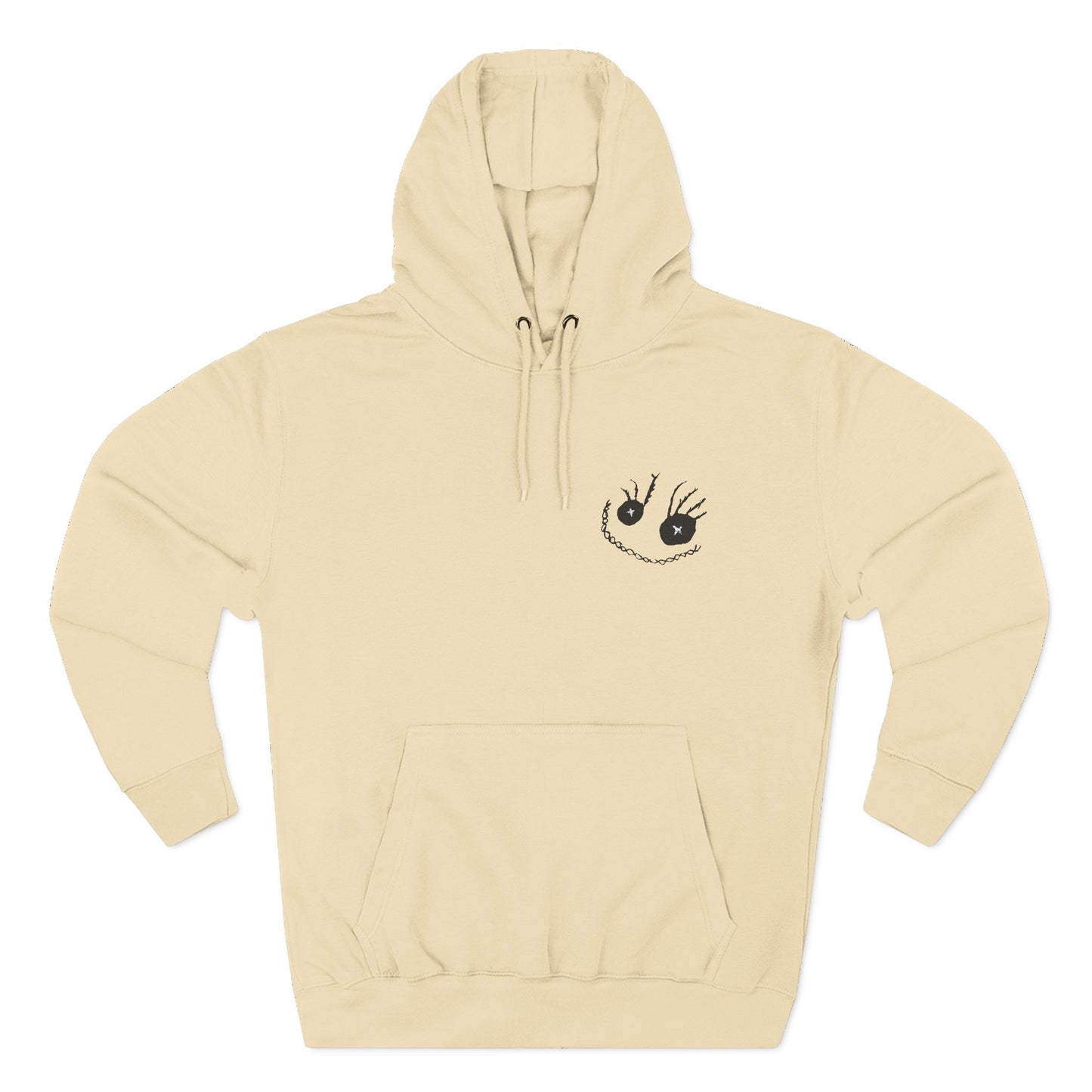 Sally Smiley Face Embroidered Fleece Hoodie