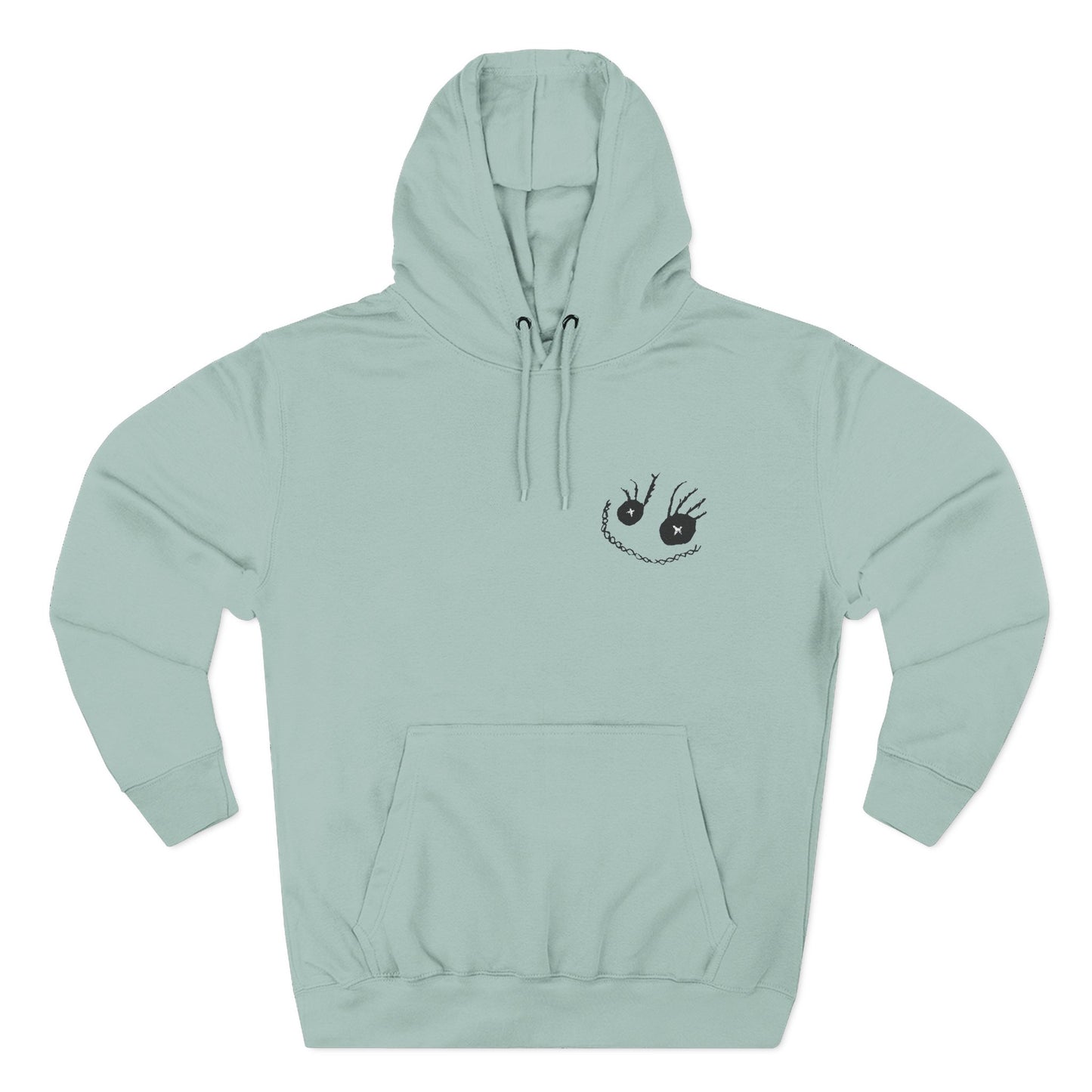 Sally Smiley Face Embroidered Fleece Hoodie